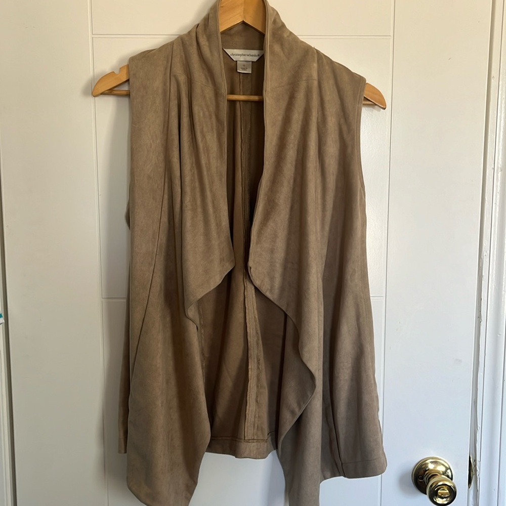 Leather Vest cardigan